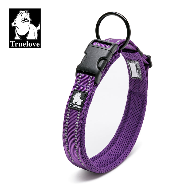 Heavy Duty Reflective Collar Purple XS