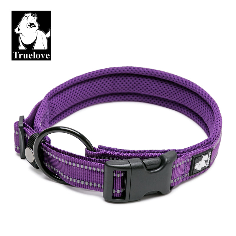 Heavy Duty Reflective Collar Purple S