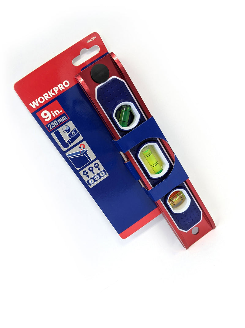 WORKPRO ALUMINUM FRAME TORPEDO LEVEL