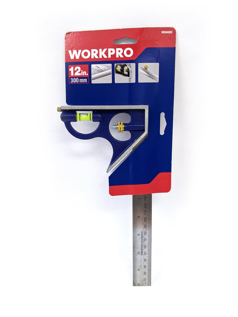 WORKPRO ALUMINUM COMBINATION SQUARE