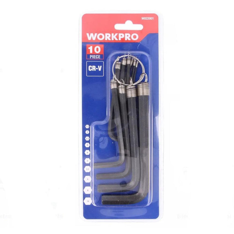 WORKPRO HEX KEYS WITH RING 10PCS