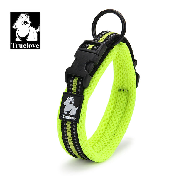 Heavy Duty Reflective Collar Neon Yellow XS